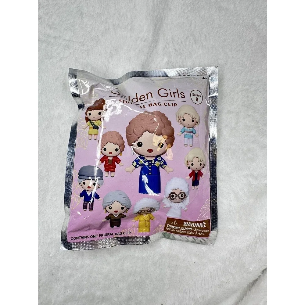 The Golden Girls Series 8 Figural Bag Clip Blind Bag Pink Monogram New Sealed